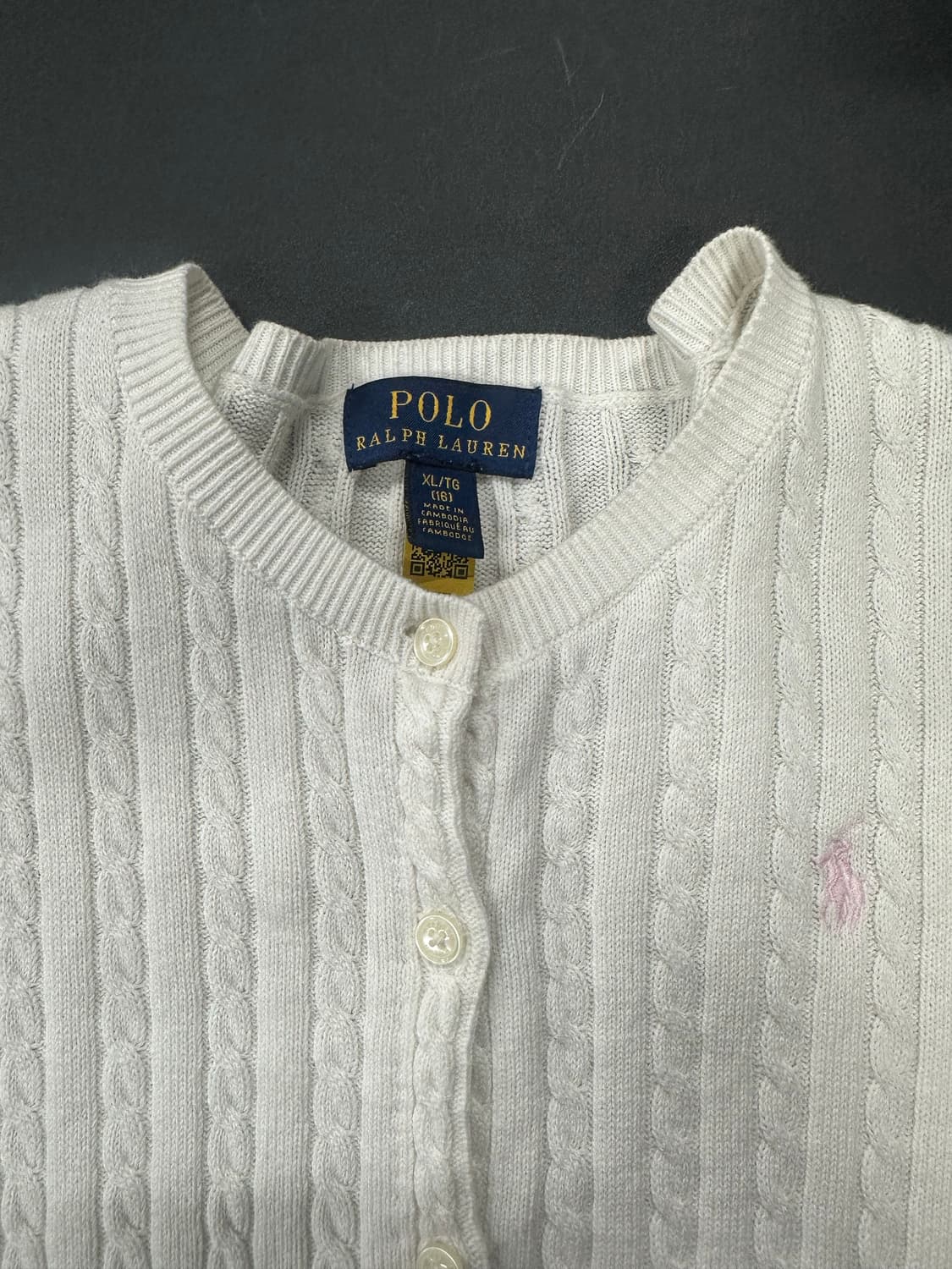 폴로 랄프로렌 꽈배기 케이블 니트 가디건 상품이미지4