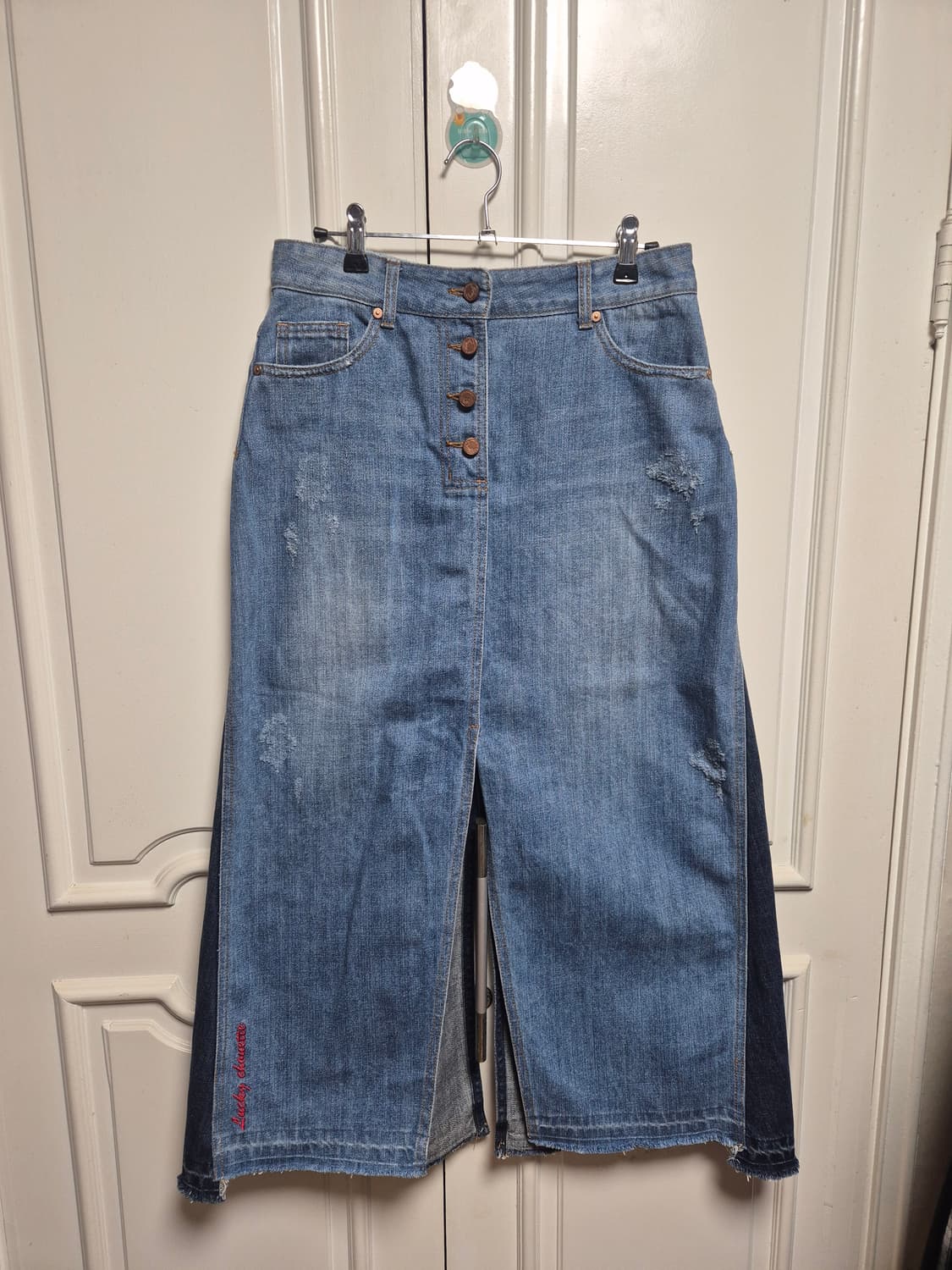 럭키슈에뜨 데님 롱 스커트 치마 38 상품이미지1
