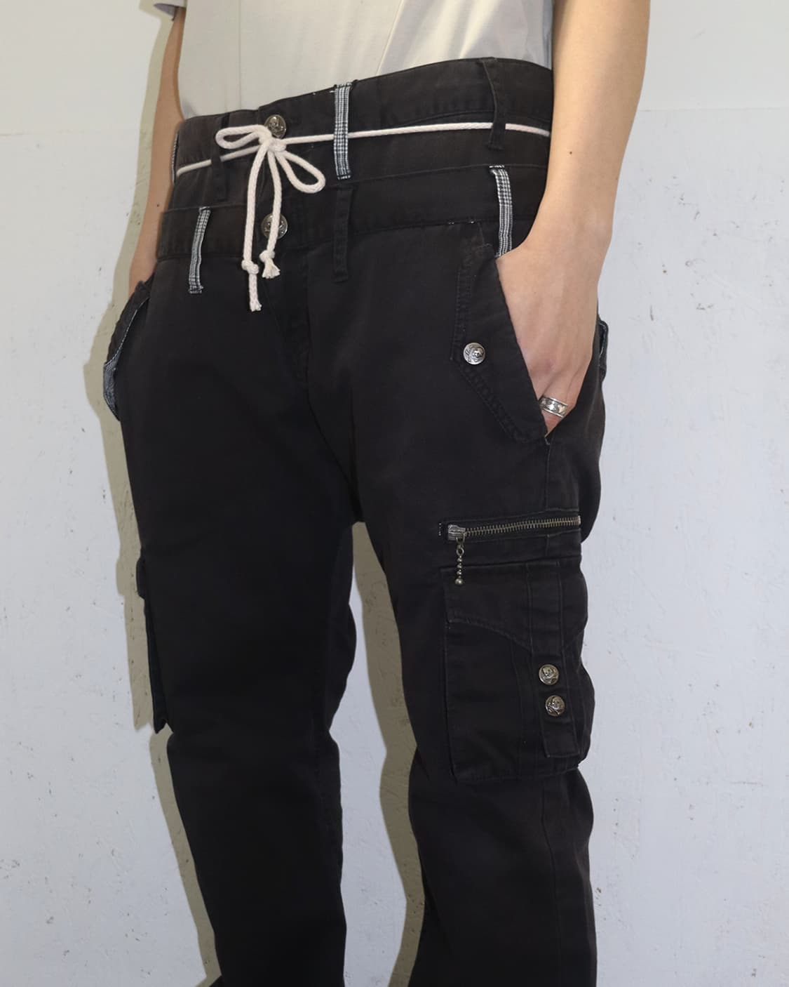 더블포커스 더블 웨이스트 카고팬츠 상품이미지3