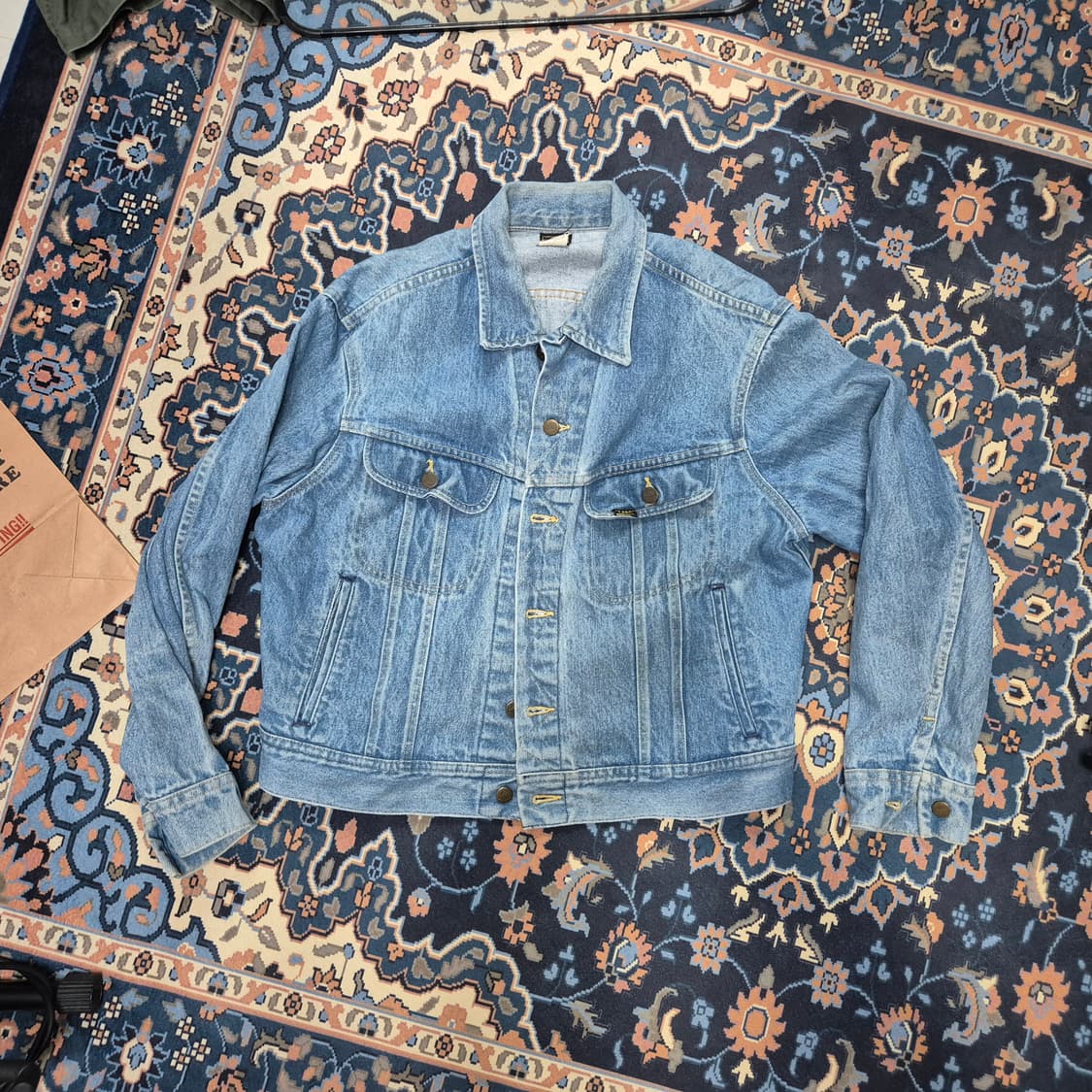 90s usa Lee 101j 청자켓 상품이미지1