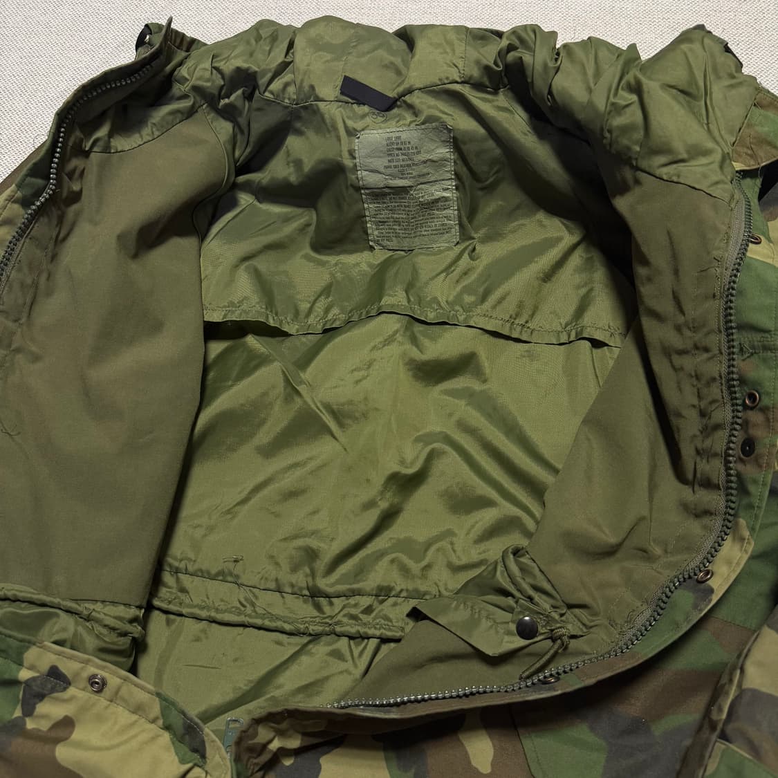 미군 우드랜드 카모 패턴 1세대 고어텍스 바람막이 상품이미지3