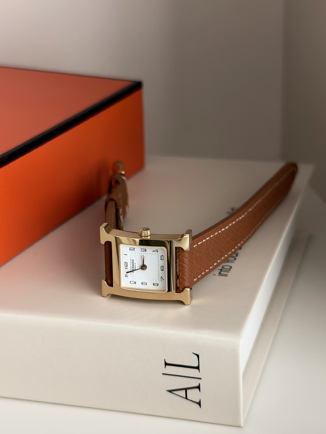 에르메스 H아워 골드 pm사이즈 시계 상품이미지2