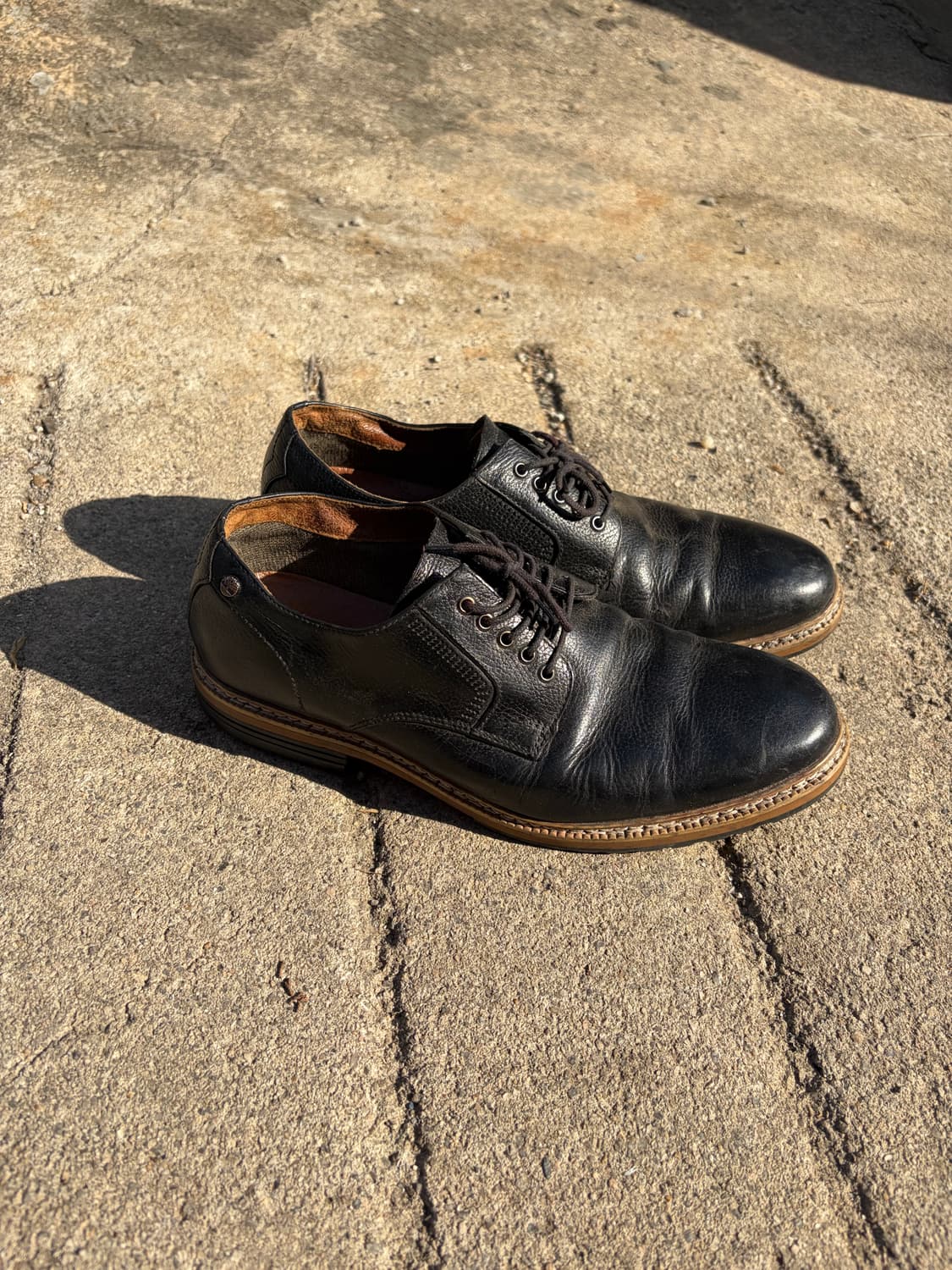 00s Timberland 블랙 레더 더비 슈즈 260mm 상품이미지2