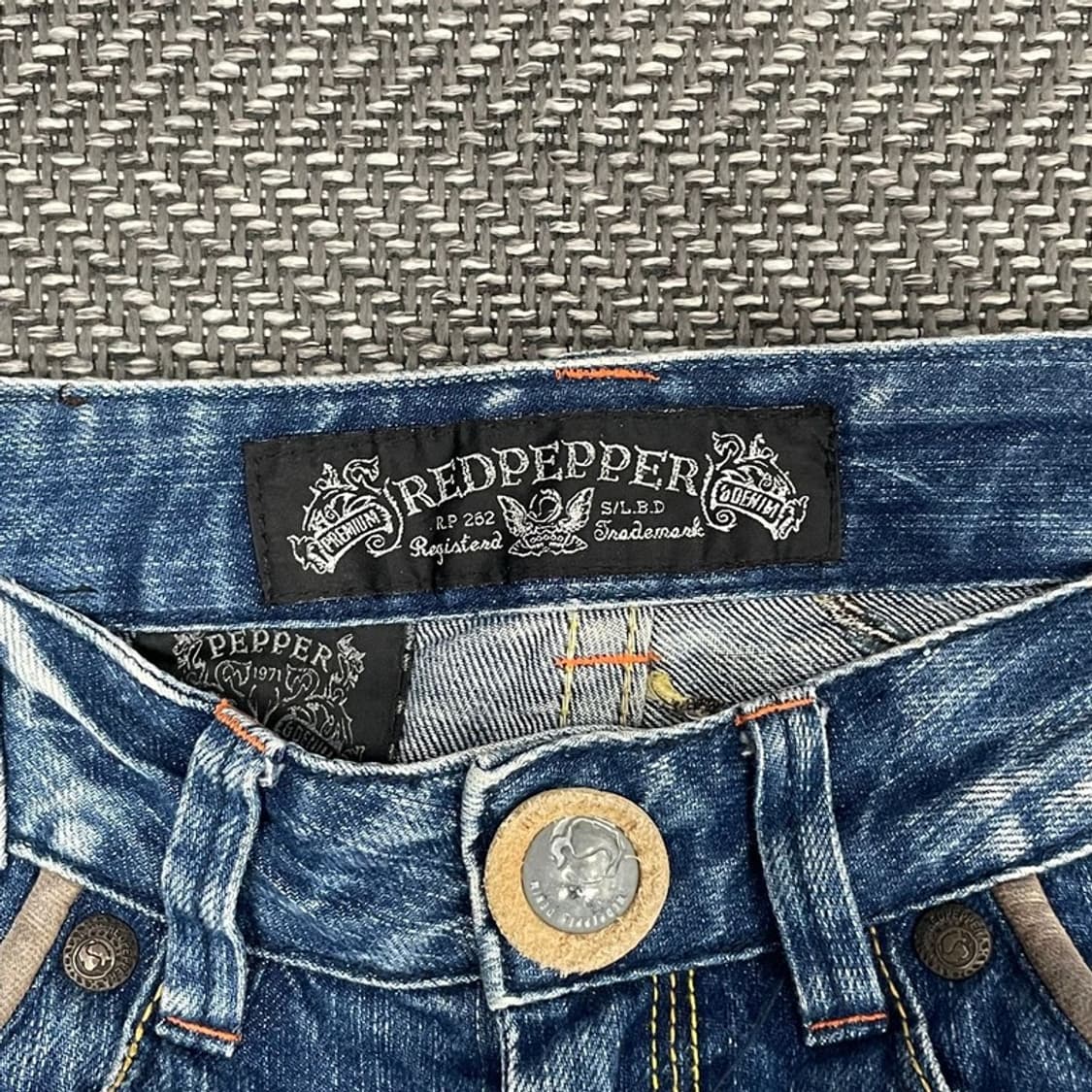 레드페퍼 펑크 워싱 데님 팬츠 v0177 상품이미지8