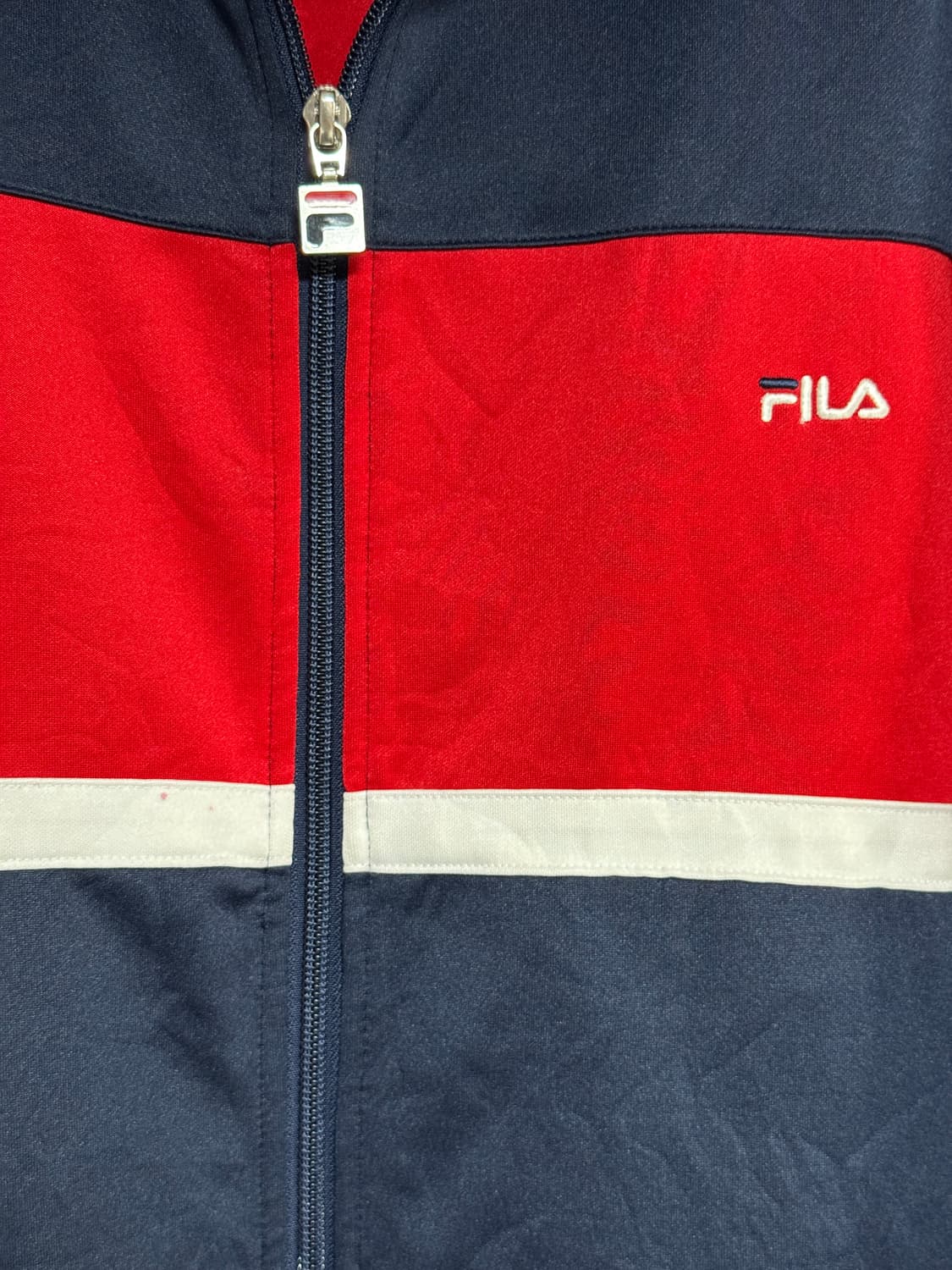 일본빈티지 FILA 휠라 네이비 집업 100 상품이미지6