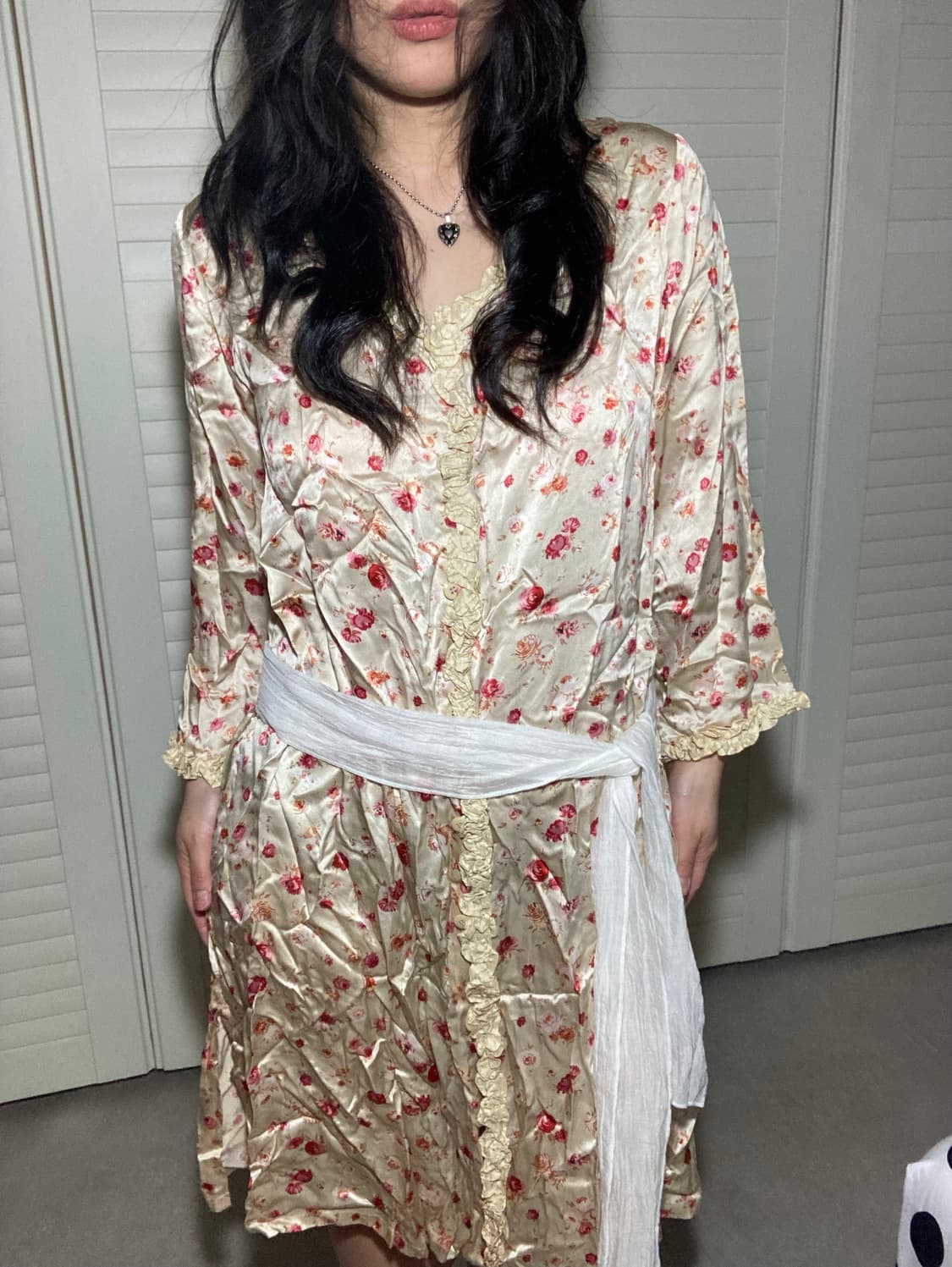 vintage flower long dress 상품이미지1