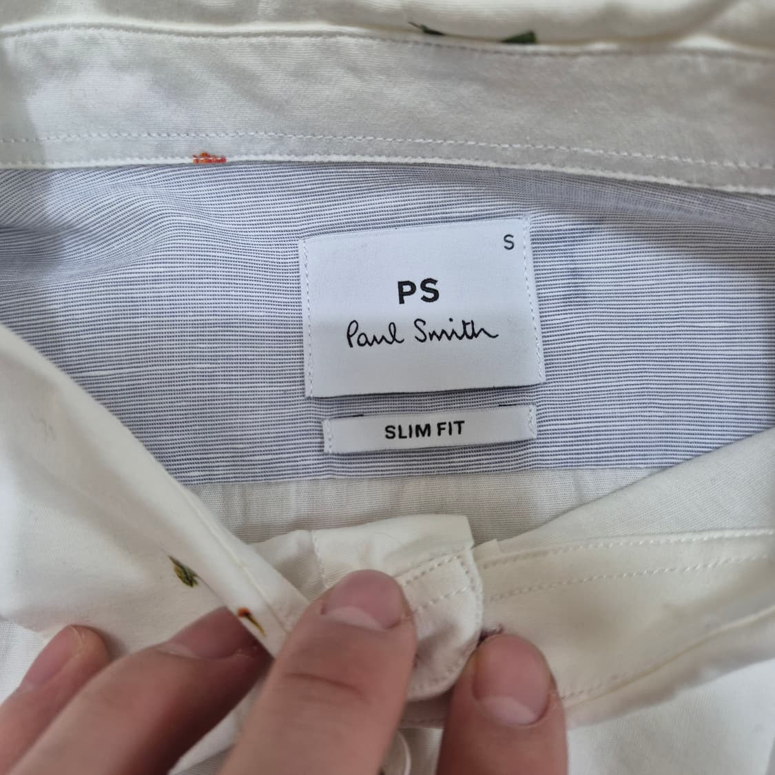 폴스미스 클래식 멀티로고 슬림핏 옥스포드 셔츠 S(90) 상품이미지5