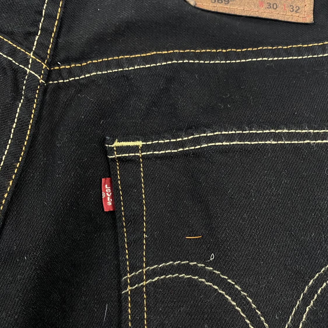 리바이스 569 루즈 스트레이트 블랙 데님 진 (30) 상품이미지5