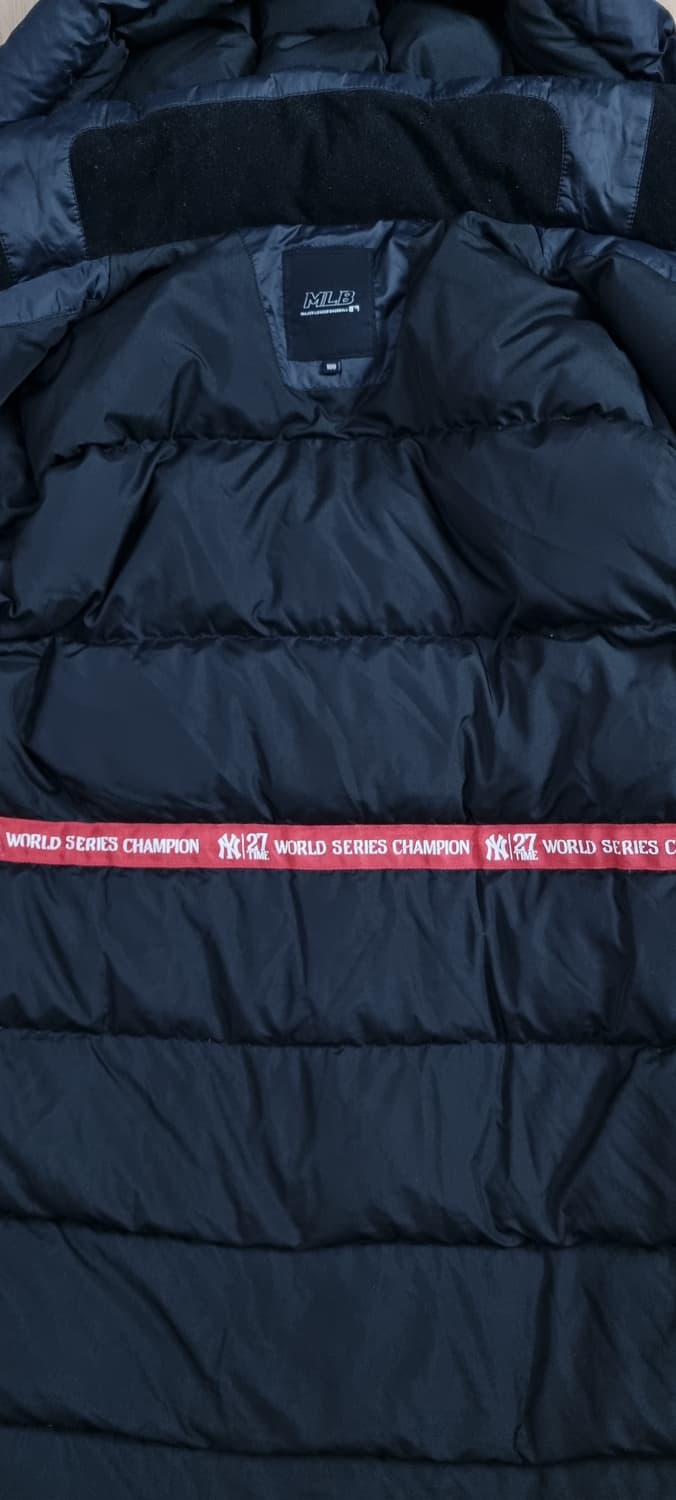 MLB 뉴욕양키즈 월드 챔피언 덕다운 롱패딩 L _ 남성,사진확인 상품이미지9