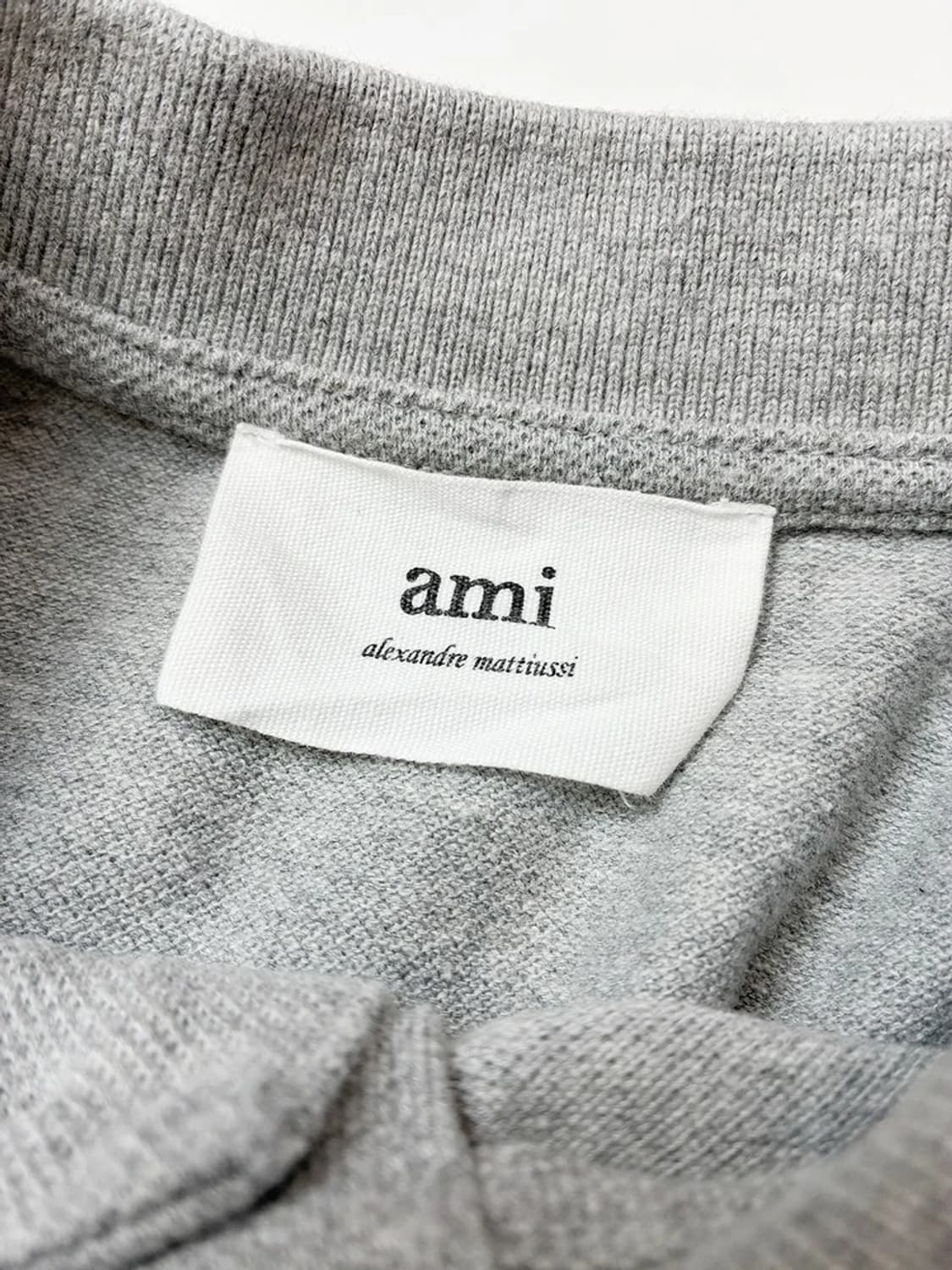 아미 AMI 하트로고 코튼 반팔 카라 티셔츠 PN4727 상품이미지7