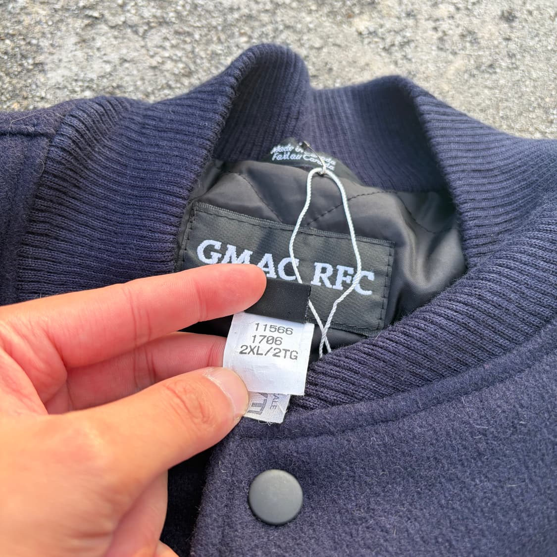 00s CANADA 빈티지 울 바시티 자켓 2XL 상품이미지6