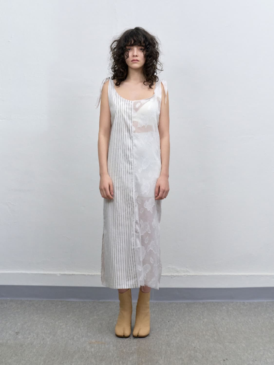 tiles 타일즈 half&half layering dress 상품이미지1