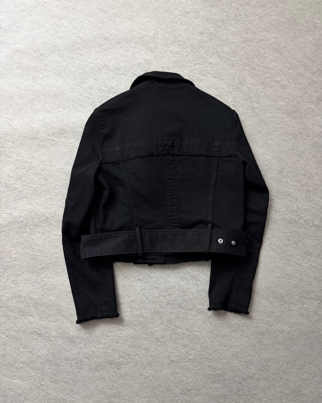 헬무트랭 데미지 크롭 사선 자켓 상품이미지2