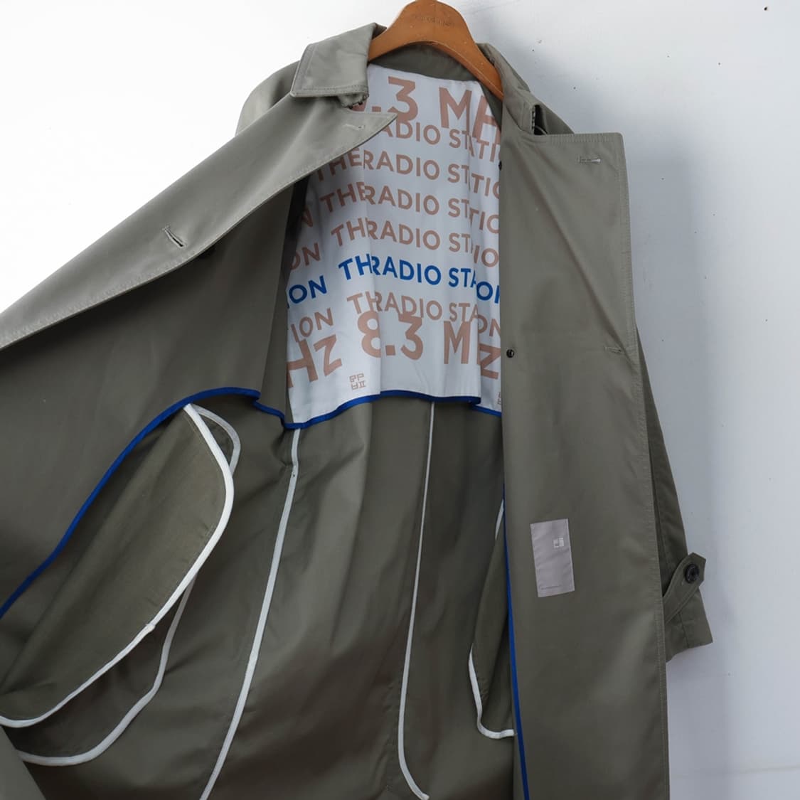 55/빈폴레이디스 카키 H라인 더블 트렌치 코트 상품이미지6