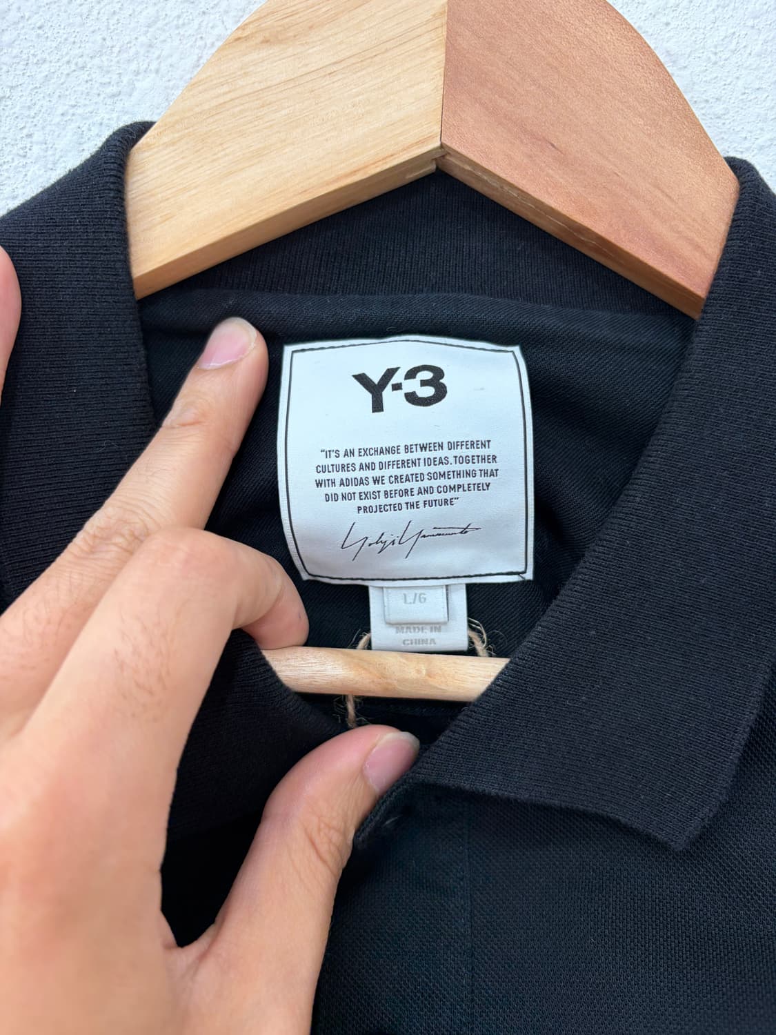 Y-3 블랙 PK 반팔 카라티 상품이미지3