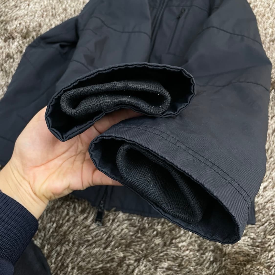 디케이엔와이 DKNY 블랙 하이넥 집업 점퍼 M (100) 상품이미지5