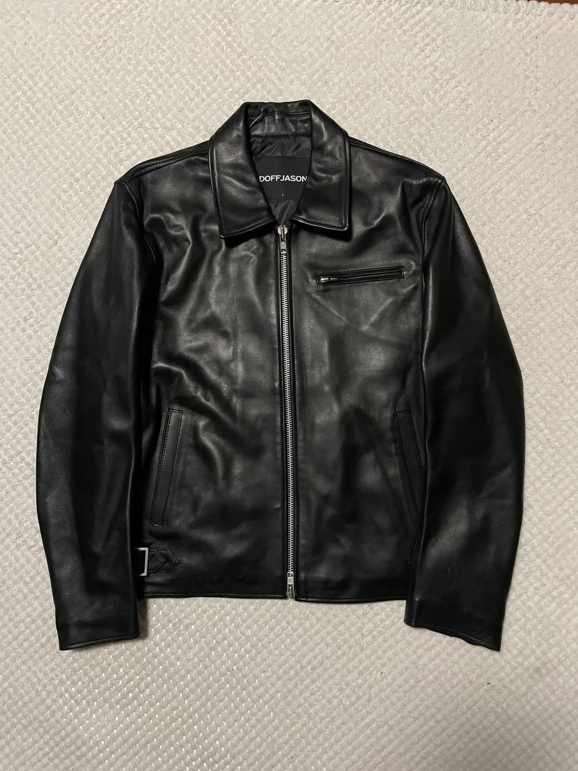 DOFFJASON 도프제이슨 2WAY 램스킨 양가죽 싱글 레더 자켓 상품이미지3