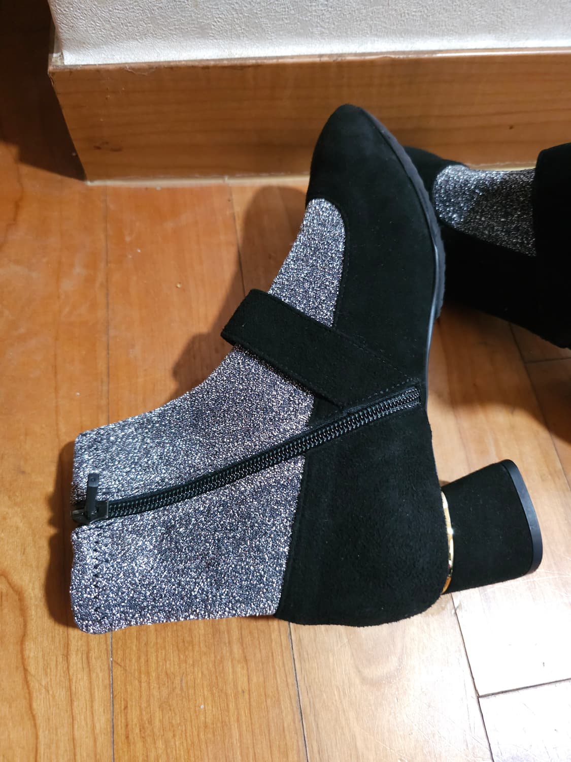 새상품)미소페 글리터 삭스 펄 메리제인 부티 상품이미지4