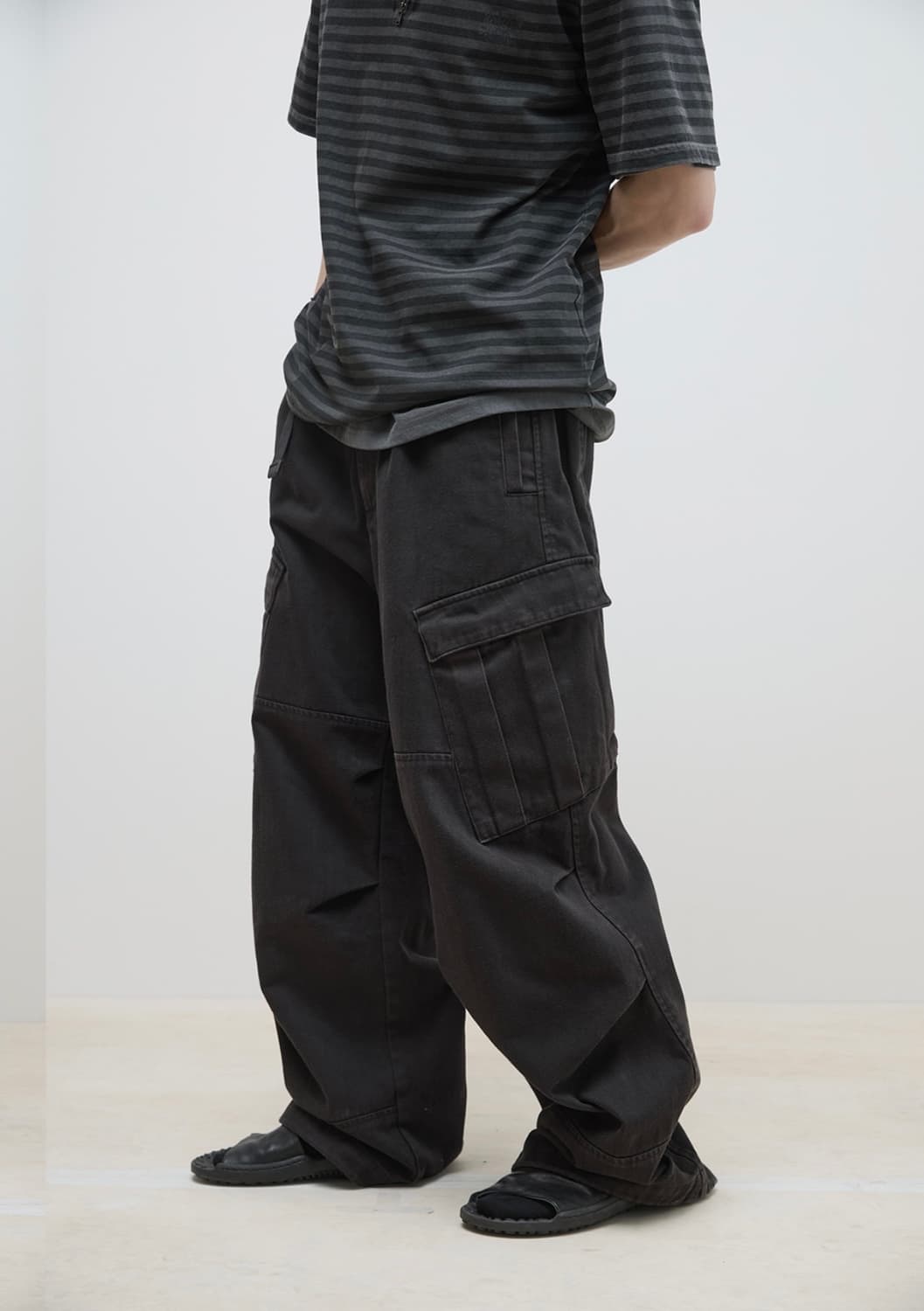 해칭룸 Mil Pants Washed Black 상품이미지4