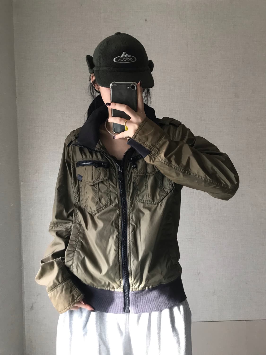 버카루 카키 워시드 유틸리티 자켓 상품이미지6