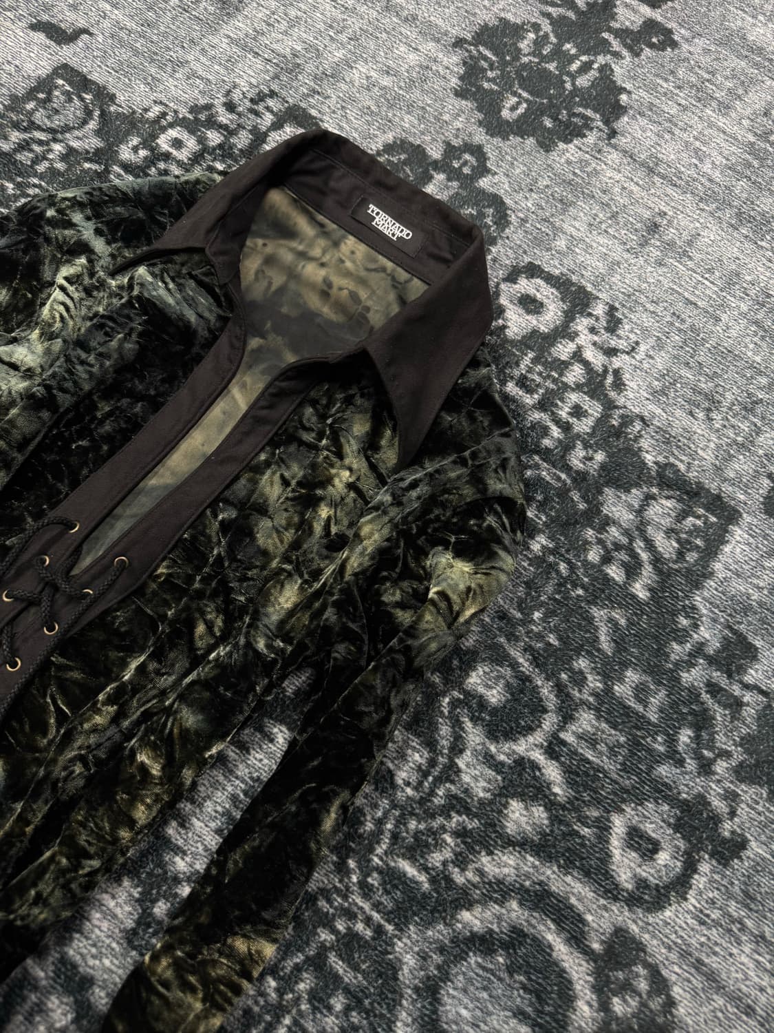 Tornado mart 00s archive lace up velour  상품이미지3