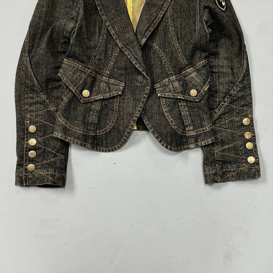 Pride 절개 데님 싱글자켓  상품이미지3