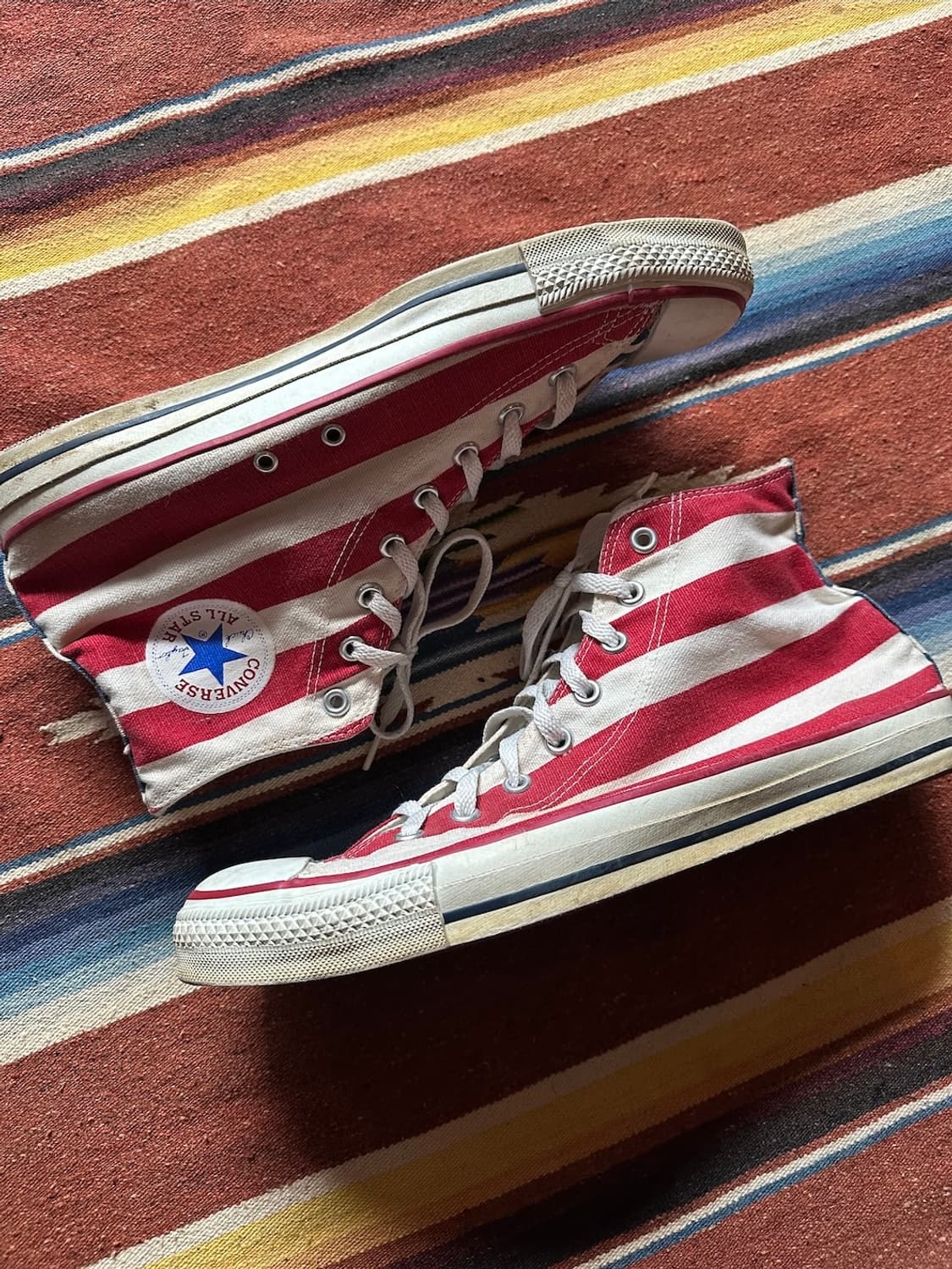 90s USA 빈티지 컨버스 성조기 척테일러 하이 상품이미지4