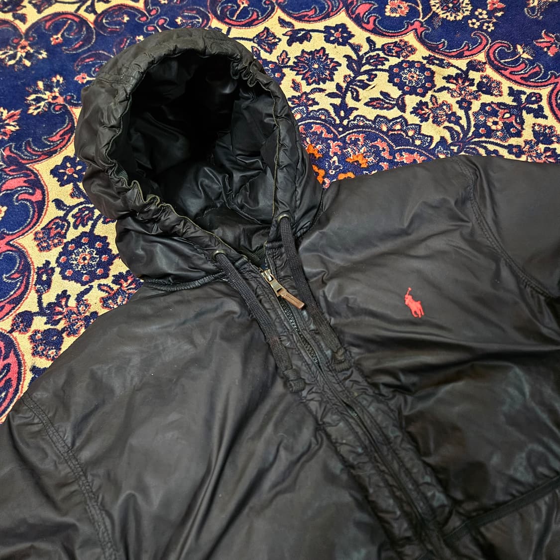 폴로랄프로렌 빈티지 덕다운 푸퍼 후드패딩 XL size 상품이미지2