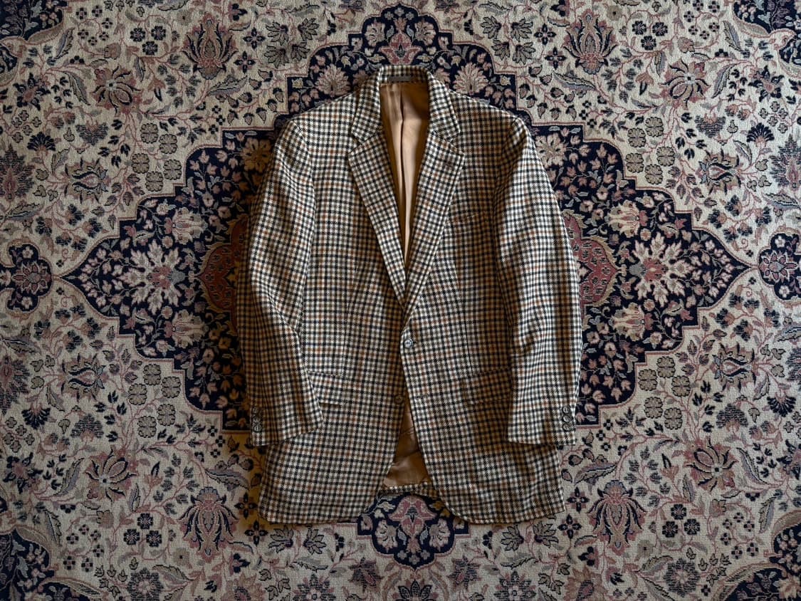 버버리 건클럽체크 트위드 자켓 100 상품이미지1