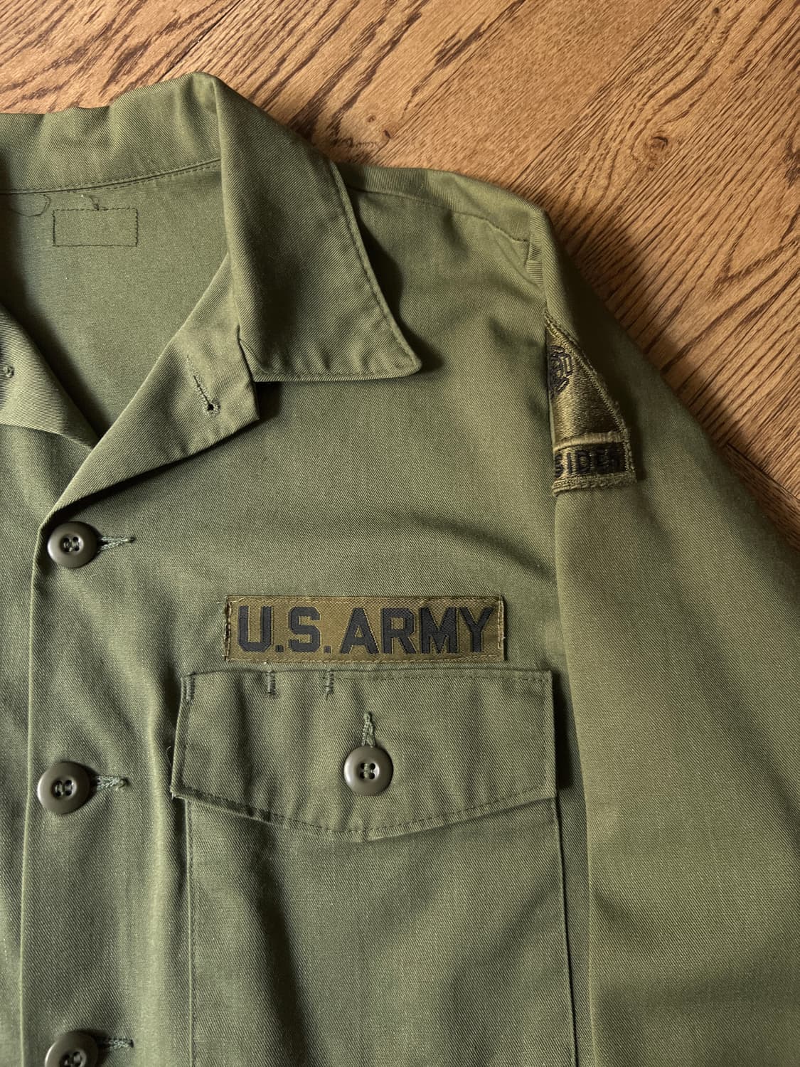 [M]80's 오리지널 U.S ARMY OG-507셔츠 상품이미지3