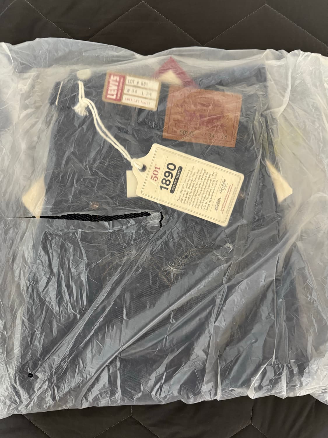 리바이스 LVC 1890 501 34x34 905010022 새 상품 상품이미지4