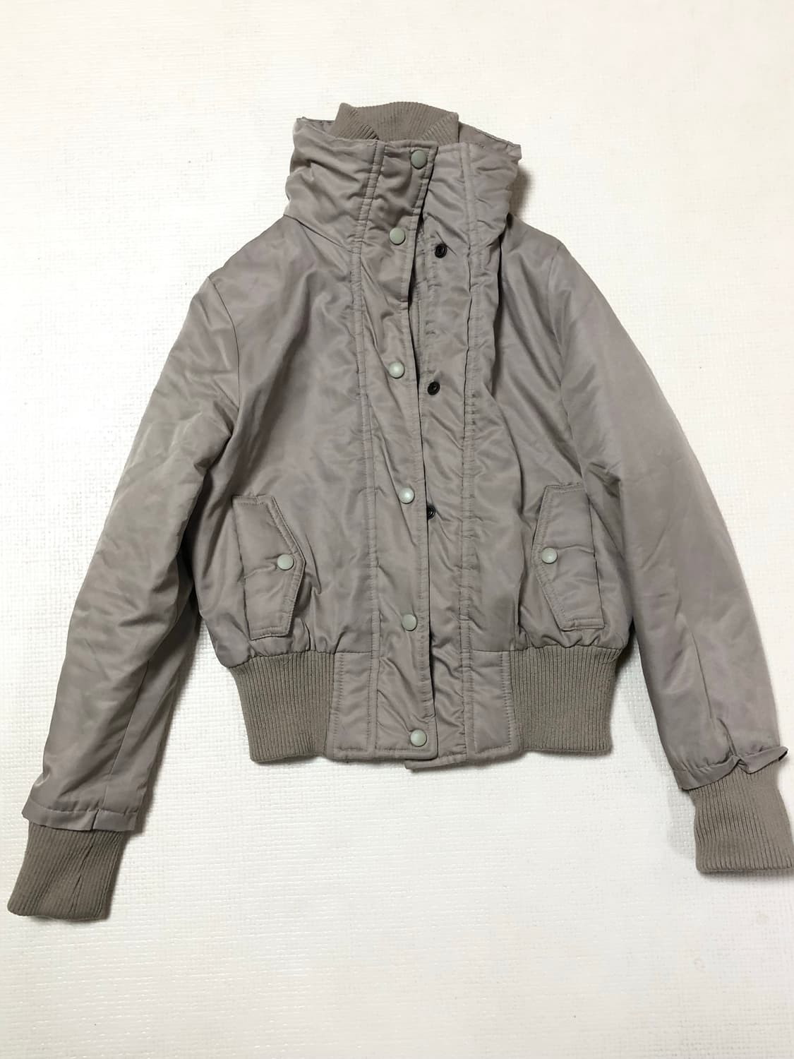 빈티지 베이지 하이넥 점퍼 상품이미지8