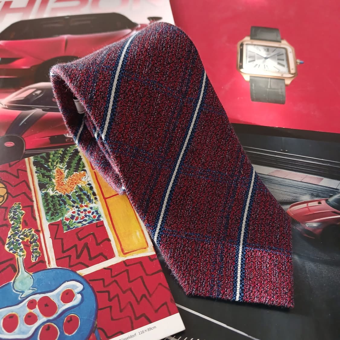 레노마 실크&코튼 스트라이프 슬림 넥타이 7.6cm 새상품 A18826
 상품이미지2