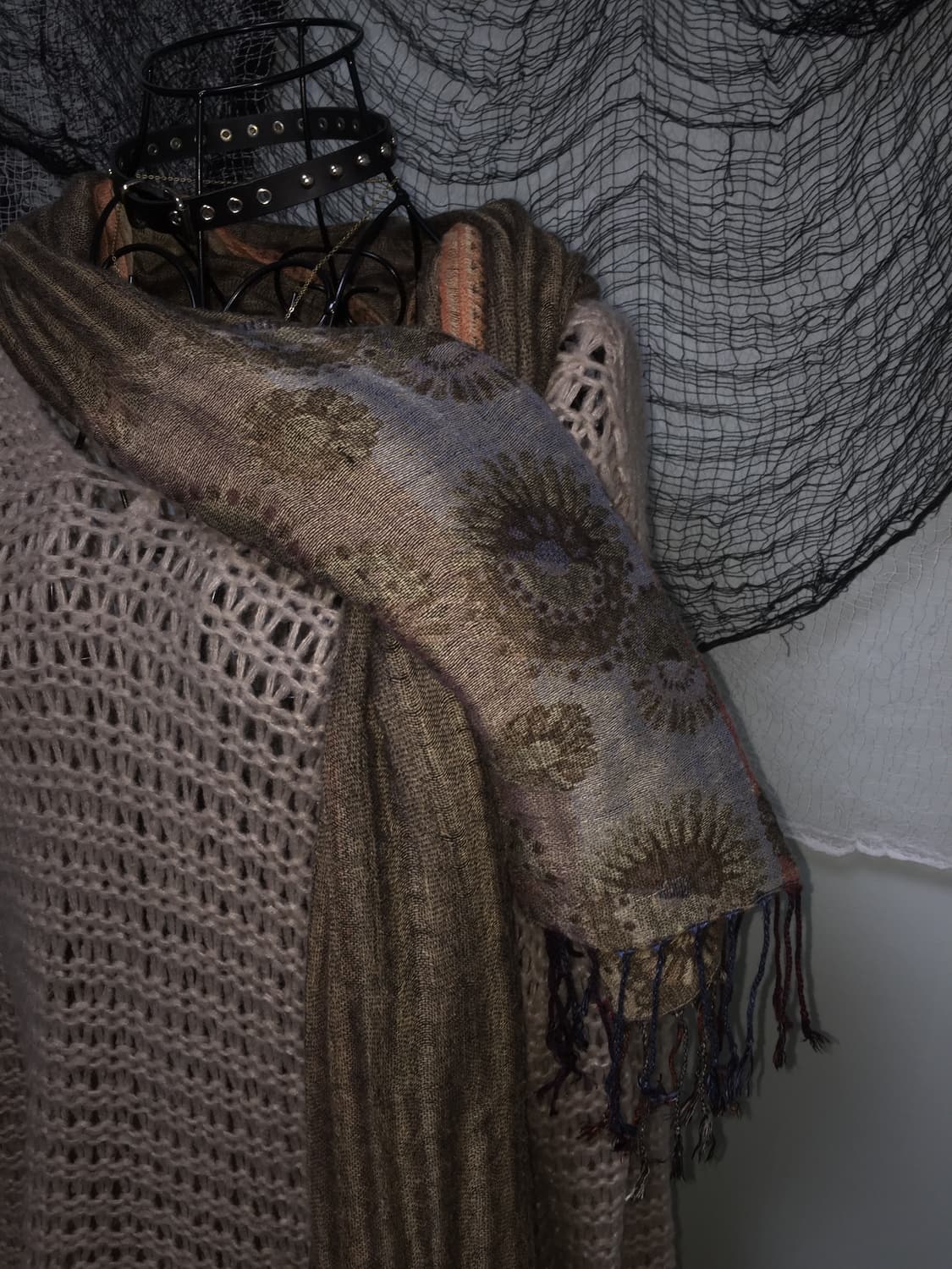 (1+1) indian hippie grunge detail scarf  상품이미지2