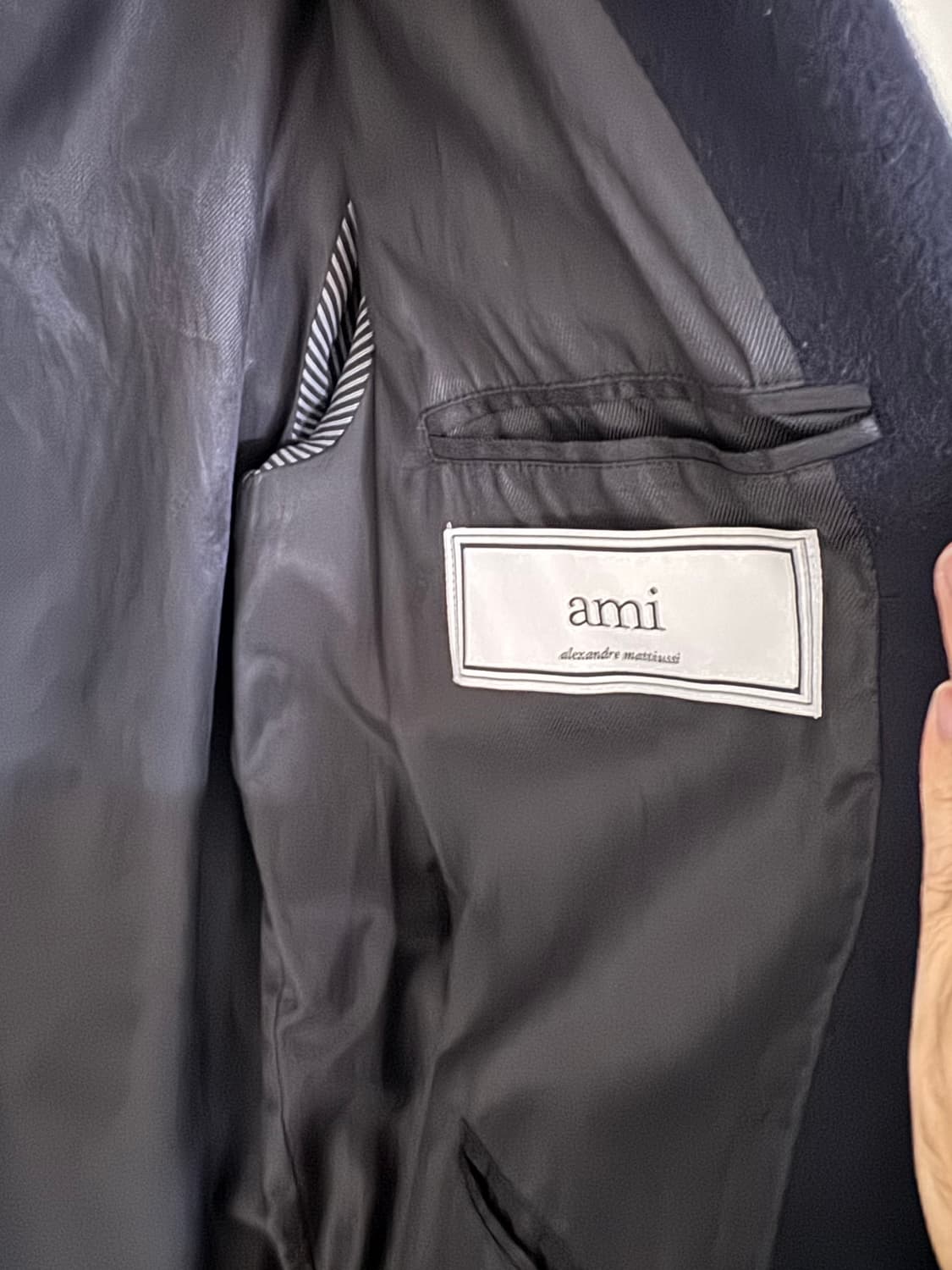 ami 싱글 투버튼 코트 상품이미지4