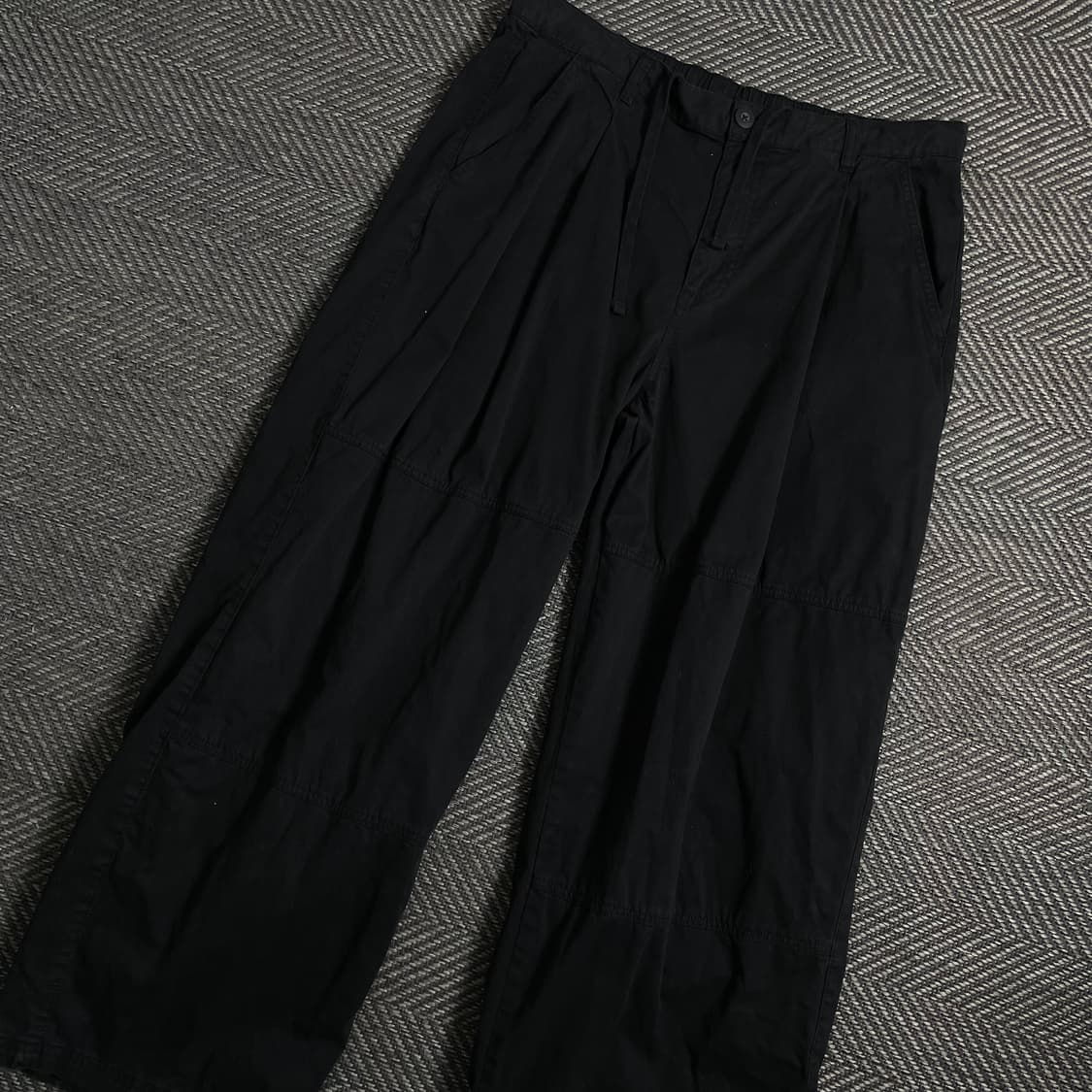 자라 빈티지 벌룬핏 코튼 팬츠 블랙 y 4430 상품이미지1