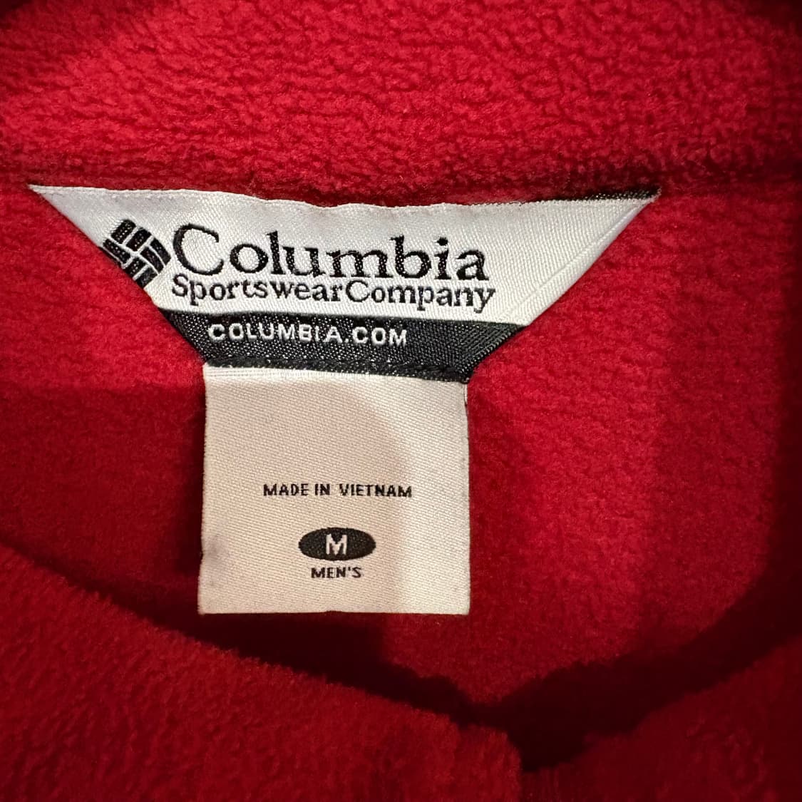 컬럼비아 레드 플리스 집업 자켓 M 상품이미지4
