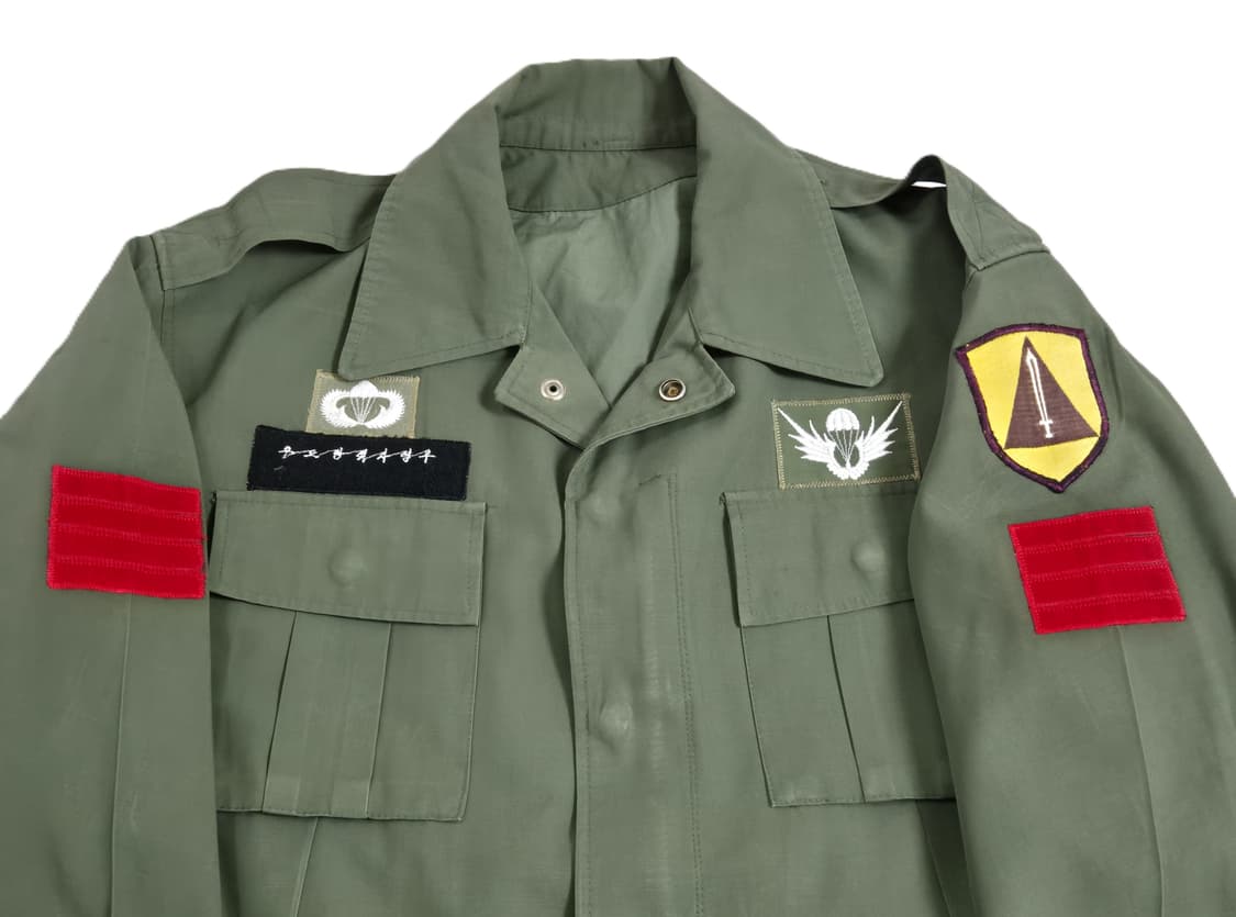 육군 구형 수방사 병장 민무늬 엘리트복 야전상의 전투복 상의 자켓 (M) 상품이미지7