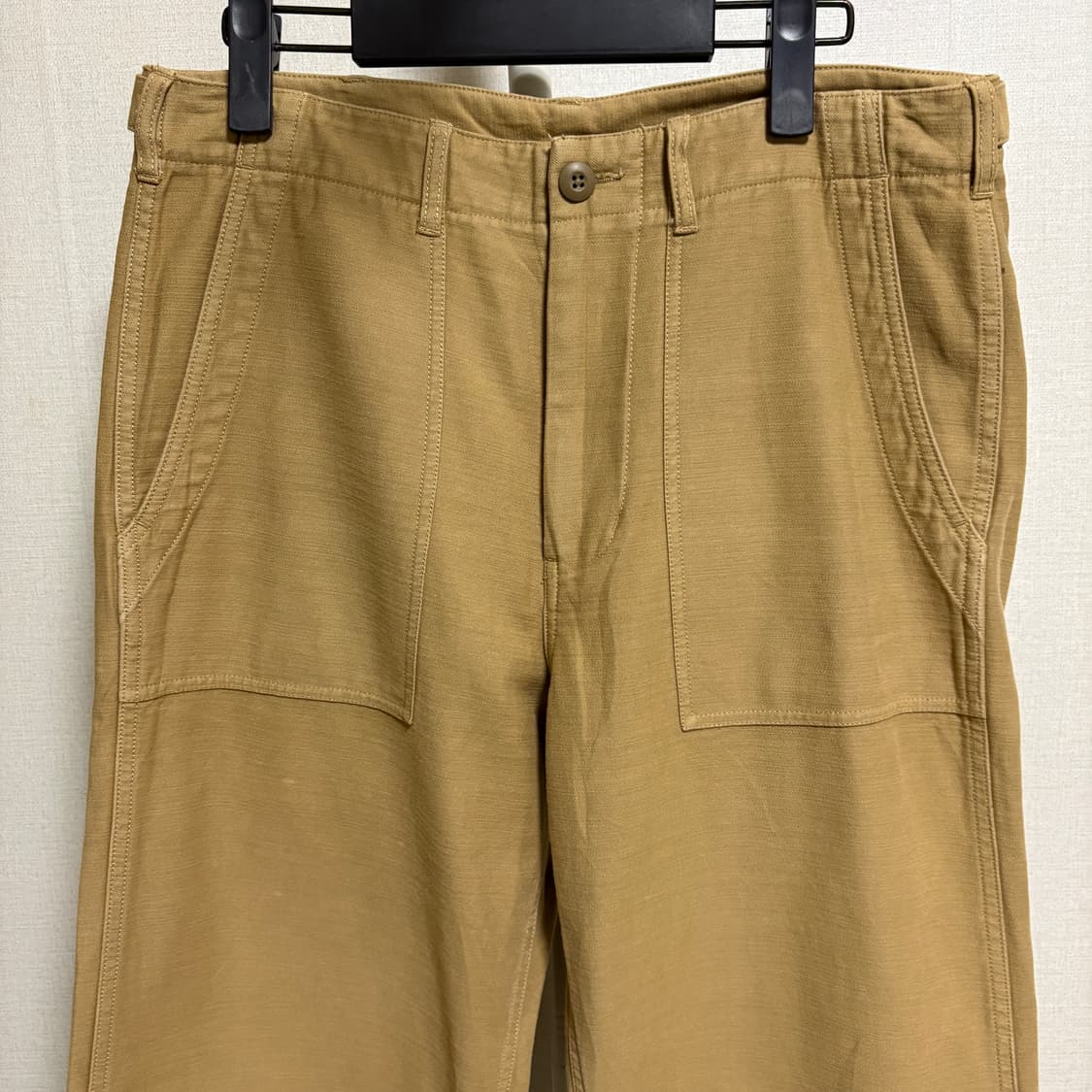 궁호 백사틴 퍼티그팬츠 / 베이지, M(32) 상품이미지2