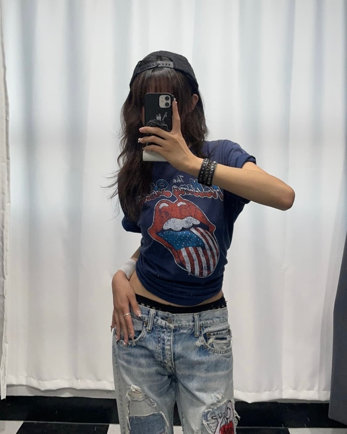 🎸The Rolling Stones 네이비 티셔츠🎸 상품이미지1