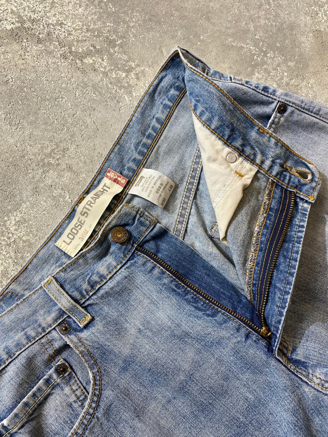[30-31] 00s 리바이스 569 루즈 스트레이트 핏 데님팬츠 상품이미지8