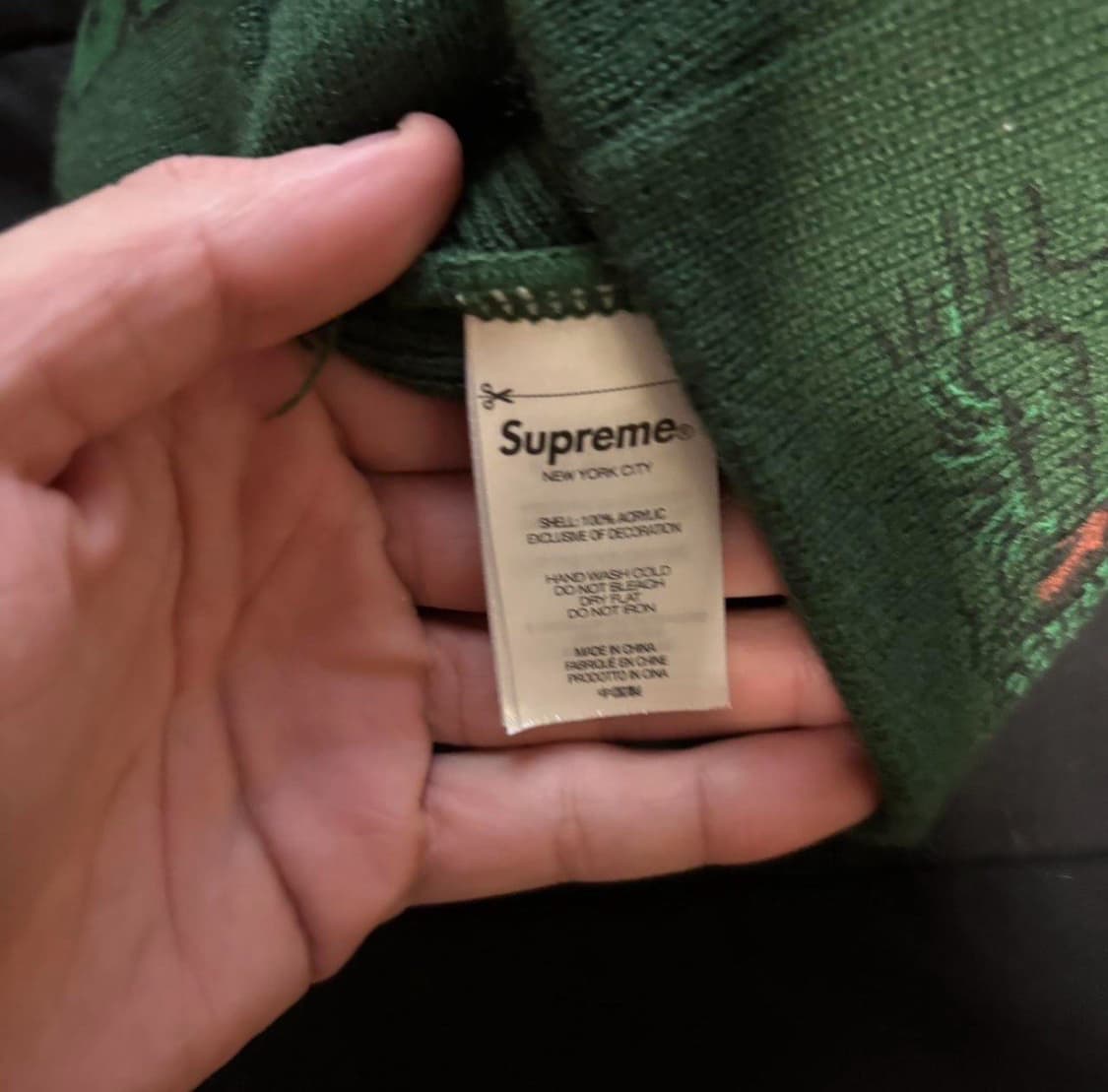 23FW 슈프림 드래곤 비니 그린 상품이미지2