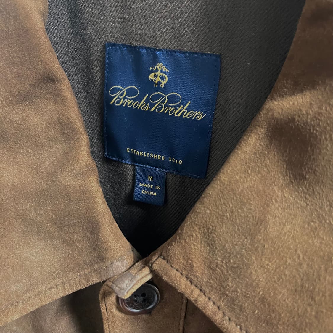 브룩스브라더스(Brooks Brothers) 양가죽 스웨이드 사파리 자켓 상품이미지3