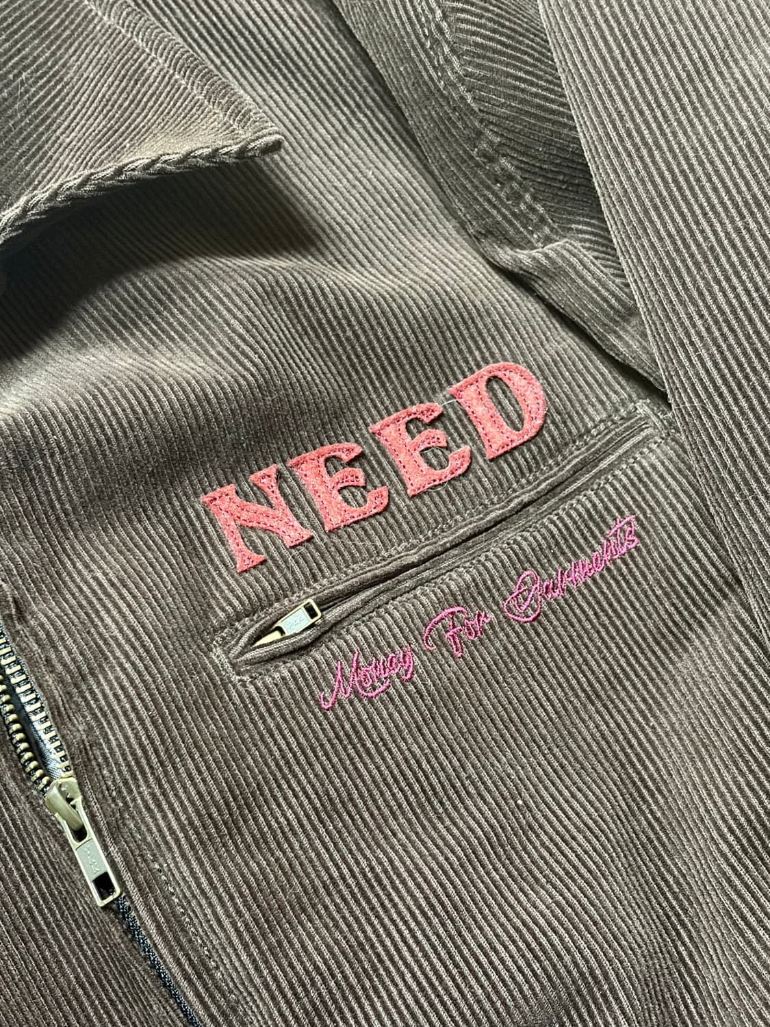 가먼츠팹 코듀로이 워크 자켓 (브라운 L) 상품이미지4