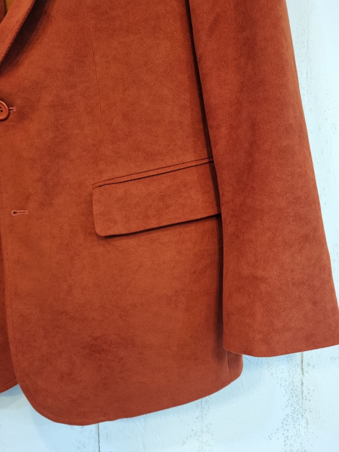 스웨이드 콤비 자켓 105 러스티오렌지 상품이미지5