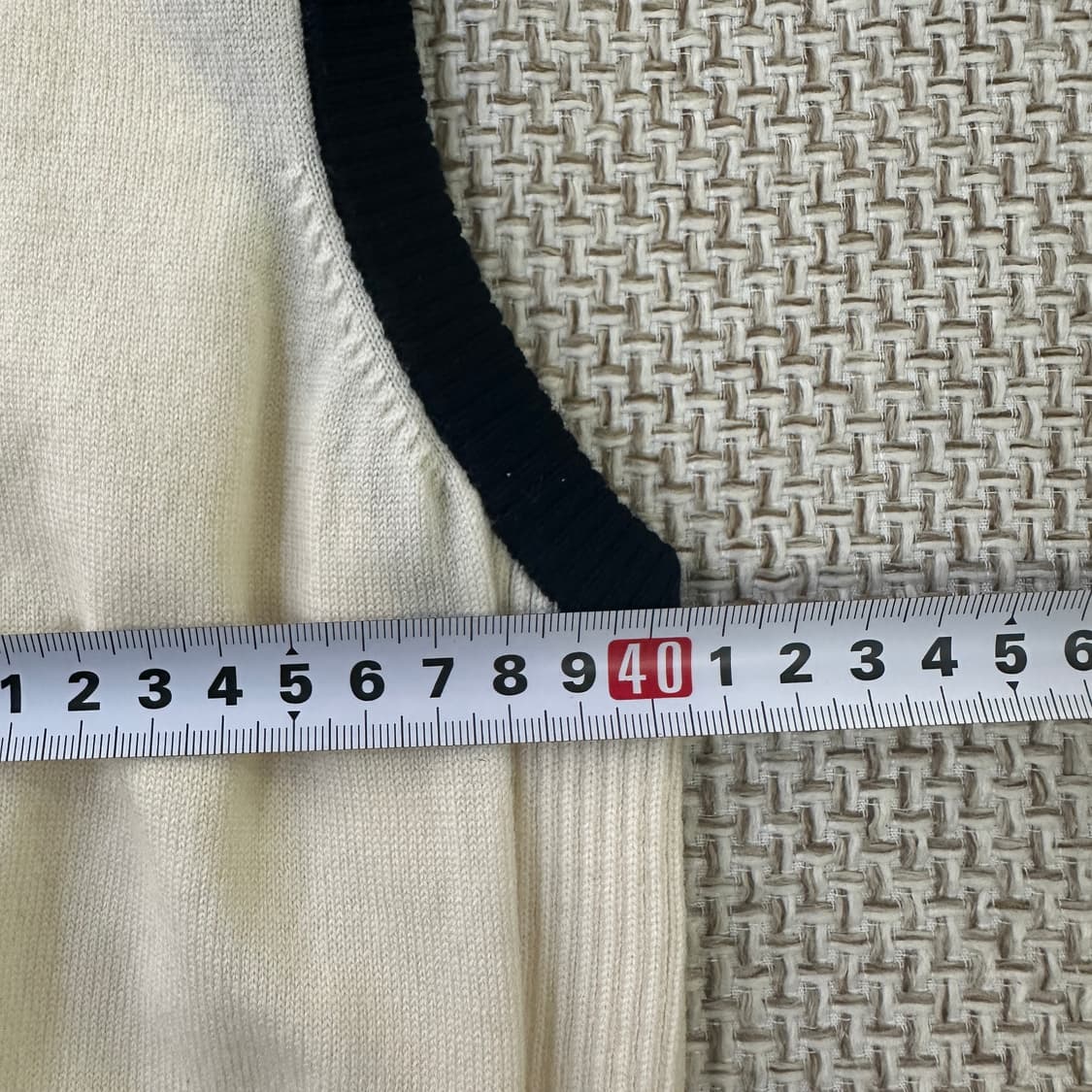 M 테일러메이트 하이넥 니트 베스트 0413D 상품이미지5