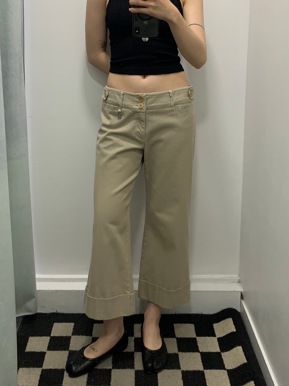 막스마라 7부 베이지 카프리 팬츠 상품이미지4
