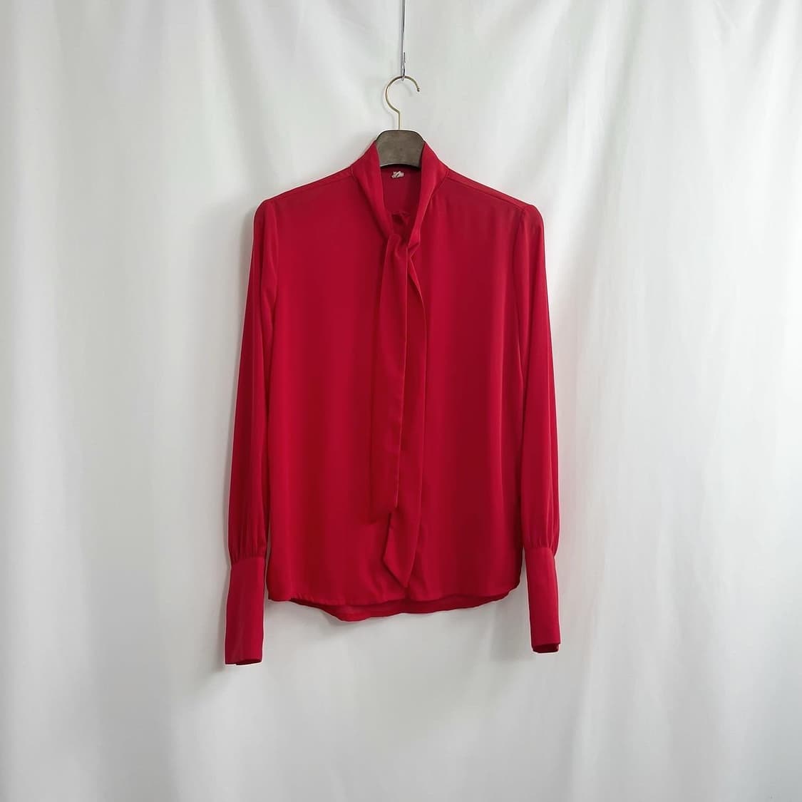 레드 커프스 블라우스 상품이미지5