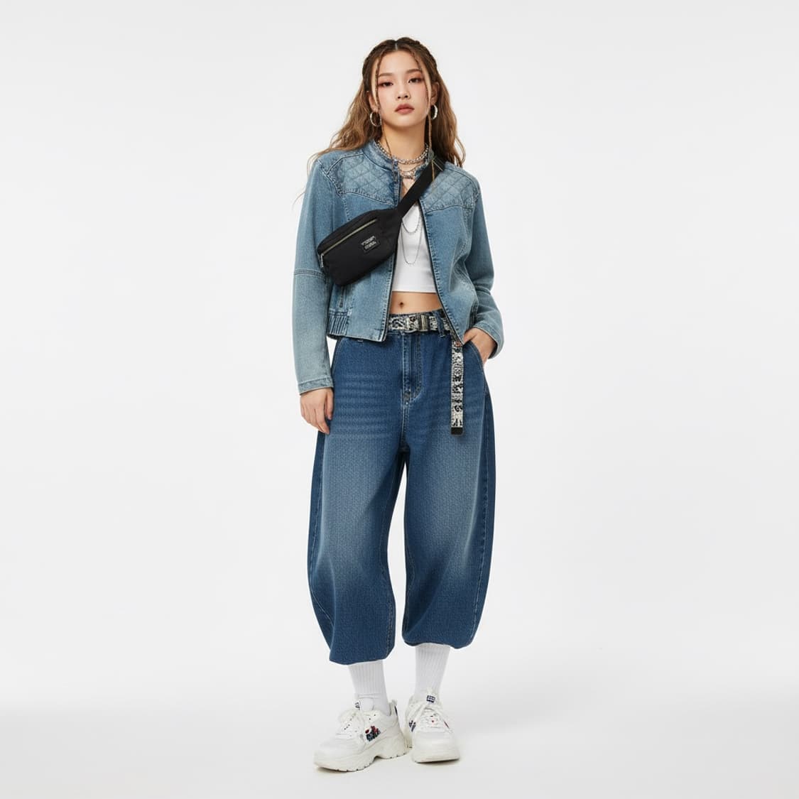 Kiss Kiss XOXO 키스키스엑스오엑스오 데님 퀼팅 봄버자켓 F 상품이미지1