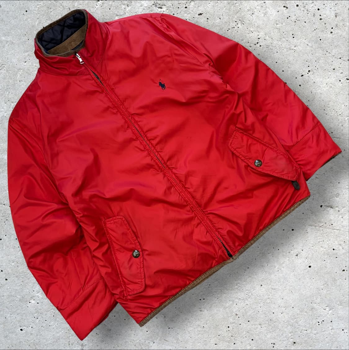 [M] 폴로 랄프로렌 리버시블 네이비 레드 퀼팅 자켓 D815 상품이미지2